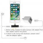 Wholesale New Mini 2-in-1 IP Lighting iOS Multi-Function Connector Adapter with Charge Port and Headphone Jack for iPhone, iDevice (Black)